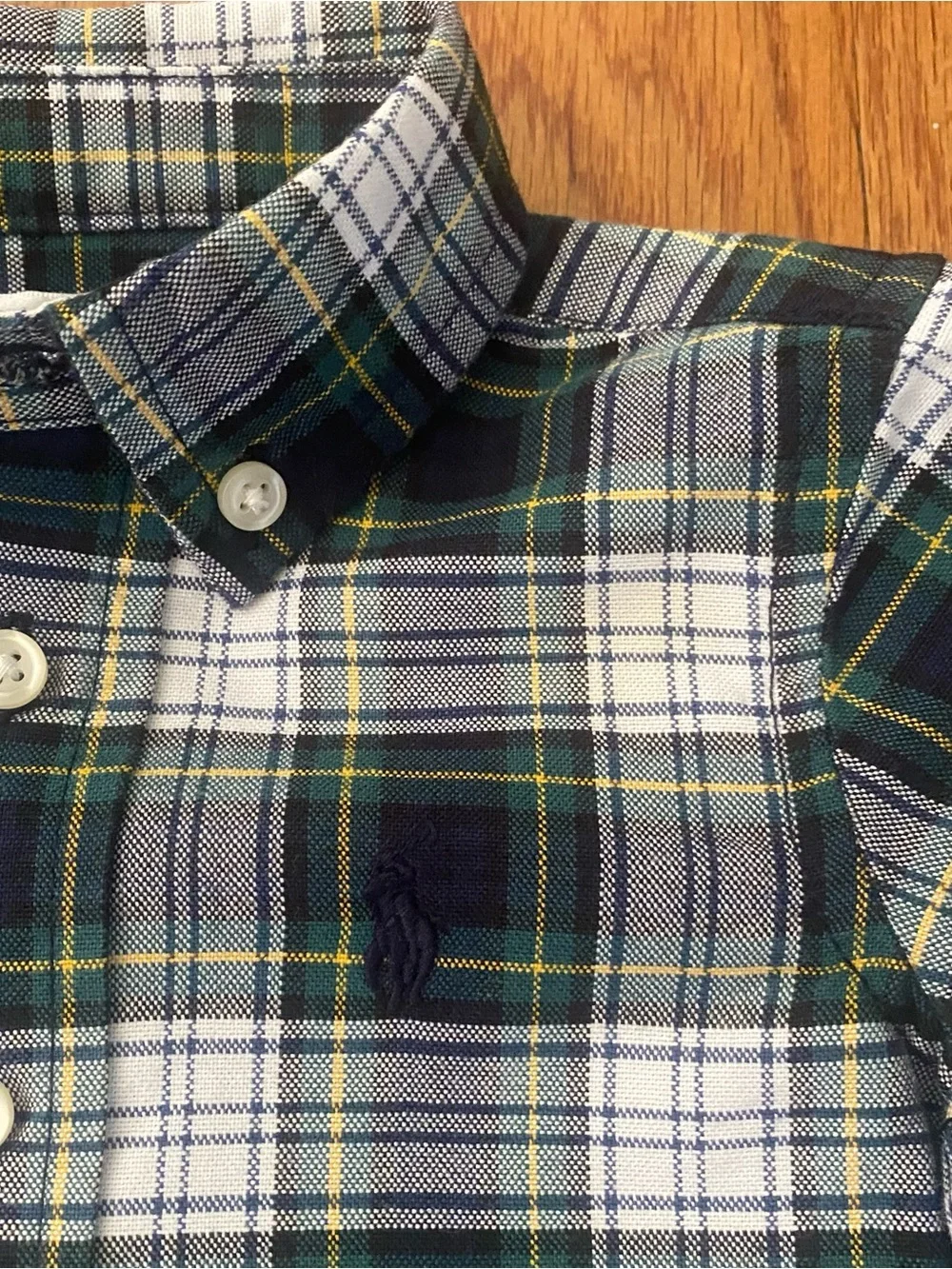 Ralph Lauren Oxford Long Sleeve Shirt and Chambray Pants Baby Boy Set